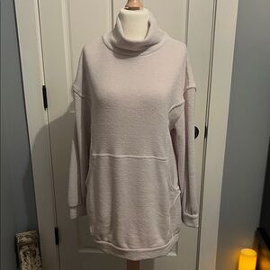 Free People Tan Cowl Neck Sweater